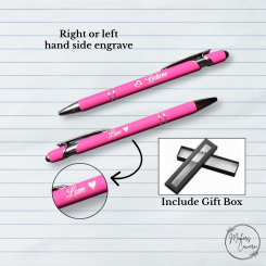 Personalised Pink Capacitive Stylus & Ballpoint Pen