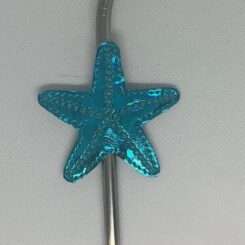 Blue Starfish Straw Hugger