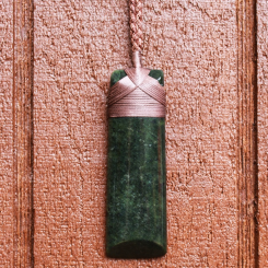 New Zealand Greenstone Pounamu Toki Pendant BT03