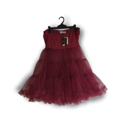 dark red lindy bop petticoat size 8-14