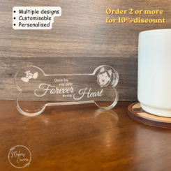 Personalised Dog Memorial Plaque – Acrylic Dogbone Keepsake