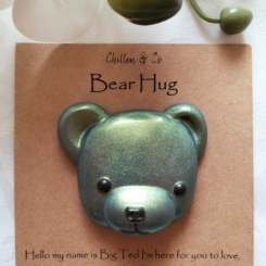 Green Metallic Big Ted Bear Hug