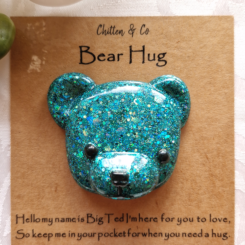 Emerald Green Glitter Big Ted Bear Hug