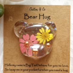 Pink Yellow Daisy Big Ted Bear Hug