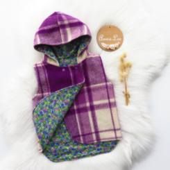 Purple Wool Vest Size 6