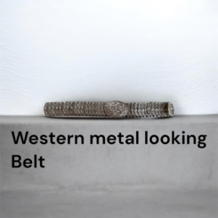 Western metal looking belt