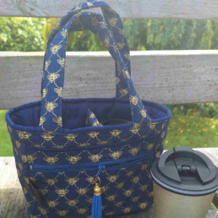 Coffee Carry Bags Gold Bees