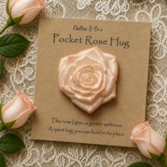Creamy Peach Pocket Rose Hug