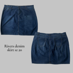 Rivers Denim rise mini skirt