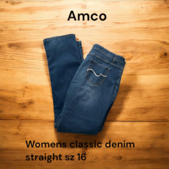 Women’s Amco Classic Denim Straight Jeans