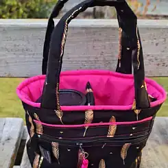 Coffee Carry Bags Gold Feathers