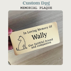 Personalised Dog memorial plaque