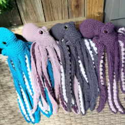 Crochet Plush Toy – Anchor the Octopus (Small)
