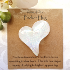 White Dichroic Pocket Hug