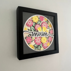 Mum 3D Flower Shadowbox