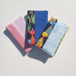 Notebooks with fabric covers