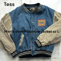 Tess Denim Bomber Jacket