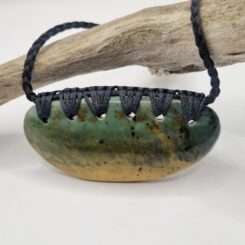 NZ Marsden Flower Jade Pounamu Kouma Breast Plate