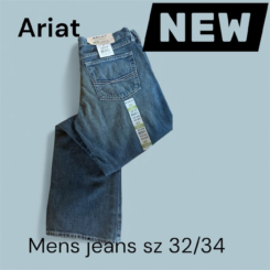 New Mens Ariat M5 Straight Fit Straight Leg Jeans
