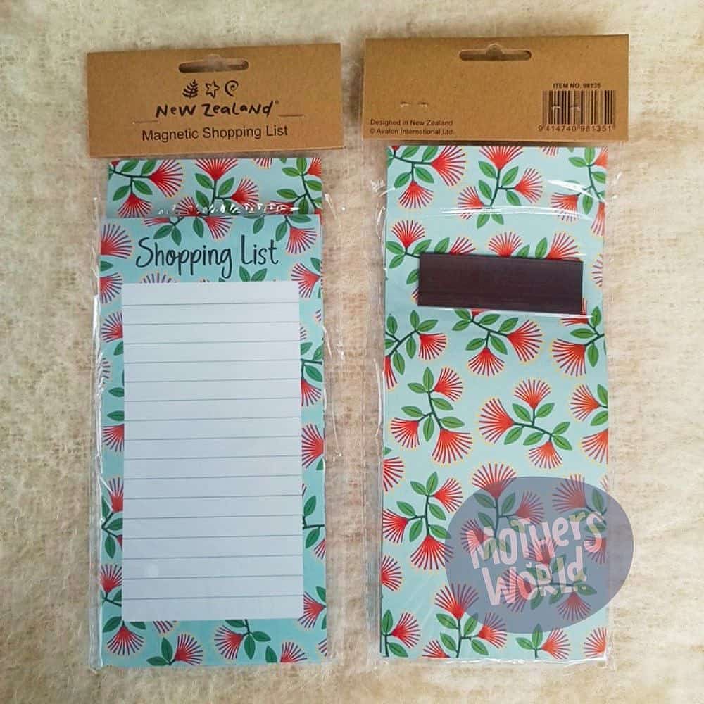 Magnetic Shopping List - Pohutukawa