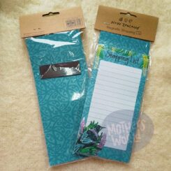 Magnetic Shopping List - Teal Tui