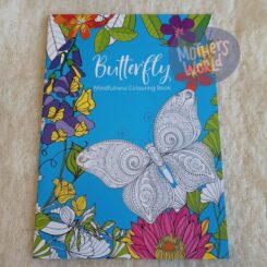 Butterfly colouring in book