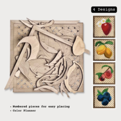 Fruit Paint by Numbers DIY Set