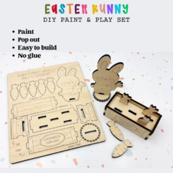 Bunny Garden Paint and Build DIY Set