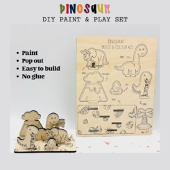 Dino Paint and Build DIY Set