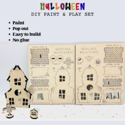 Halloween Paint and Build DIY Set