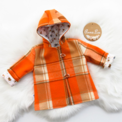 Mabel Wool Coat | Size 1 | Orange