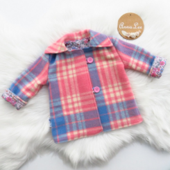 Mabel Wool Coat | Size 1 | Candy Tartan