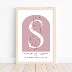 Sweet Beginnings Scale Birth Poster
