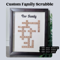 Personalised Scrabble Family Names Wallart