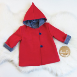 Mabel Wool Coat | Size 2 | Red