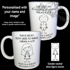 Personalised Sweary Motherf*cker Mug