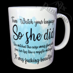 Watch your language mug