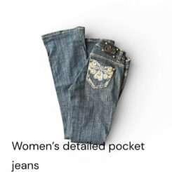 Womens Cello Jeans with detailed pockets with a slight flare