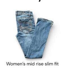 Women's Bullzye Jeans – Angelina mid rise slim fit size 8