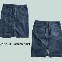 JacquiE denim skirt size 8