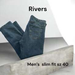 Men’s Rivers Slim Fit Jeans w40