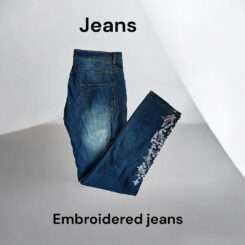 Jeans Women’s embroidered trousers.