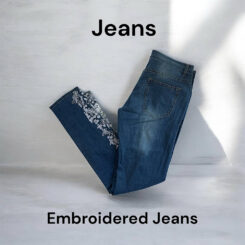 Jeans Embroidered trousers size XL