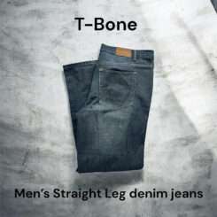 Men’s T-Bone Straight Leg Denim Jeans