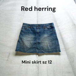 Red Herring Denim Skirt sz 12