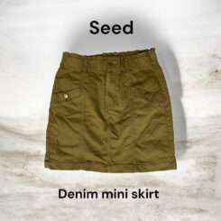Seed Denim Mini Cargo Skirt sz 10