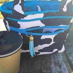 Coffee Carry Bags B&W Cow Spot