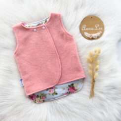 Wool Vest Pink size 6-12mths