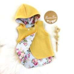 Wool Vest Yellow size 6-12mths