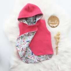Wool Vest Bright Pink size 2